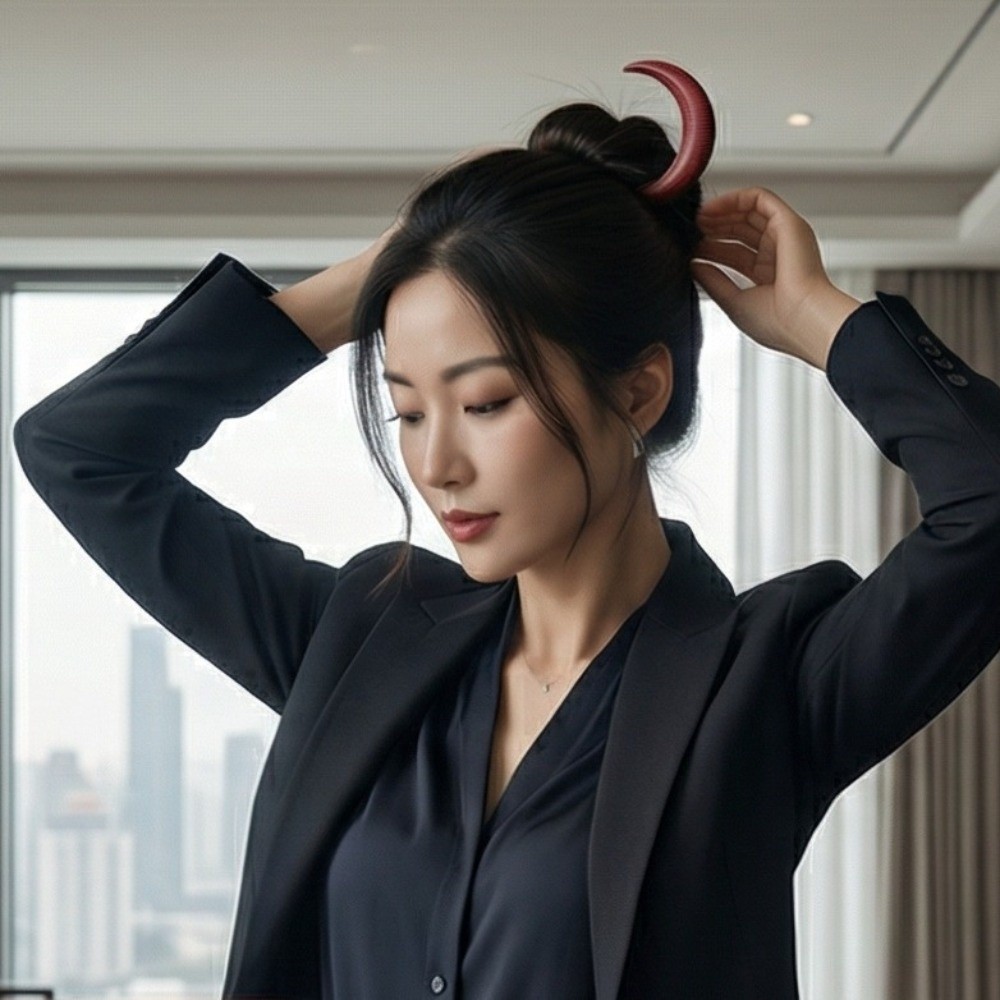Elegant Crescent Hair Fork Han - Hanbok Hair Pin recension och pris